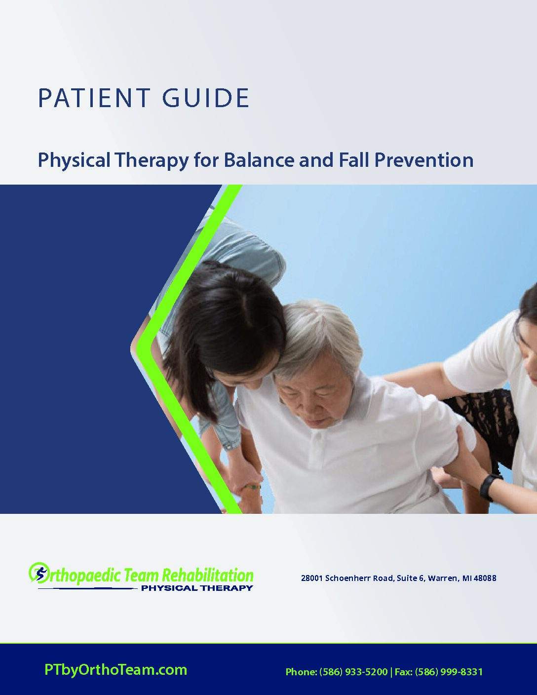 Orthopaedic Team Rehabilitation Balance and Fall Prevention Guide