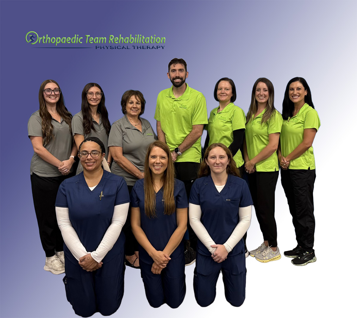 Orthopaedic Team Rehabilitation Physical Therapy Team – Warren, MI Orthopaedic Team Rehabilitation Physical Therapy staff group photo at the Warren, Michigan clinic.